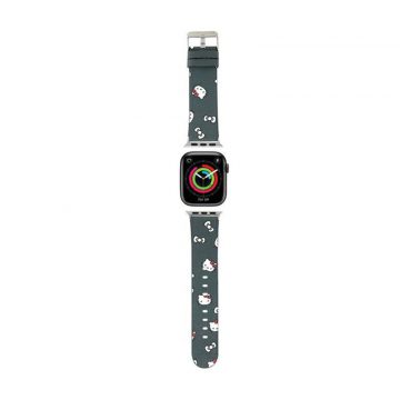   Hello Kitty Heads & Bows Pattern - remen za Apple Watch 38/40/41 mm (crni)