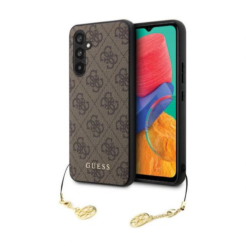 Guess 4G Charms Collection - Samsung Galaxy S23 FE maska ​​(smeđa)