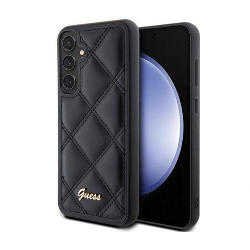 Guess Quilted Metal Logo - Samsung Galaxy S23 FE Case (crna)