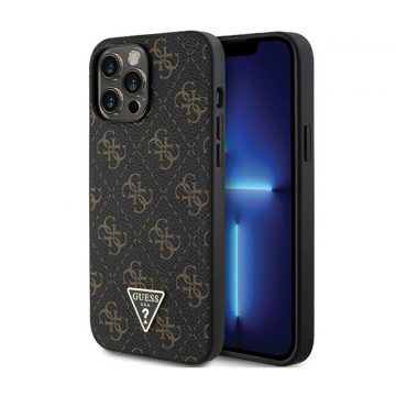   Guess 4G Triangle Metal Logo - Futrola za iPhone 13 Pro Max (crna)