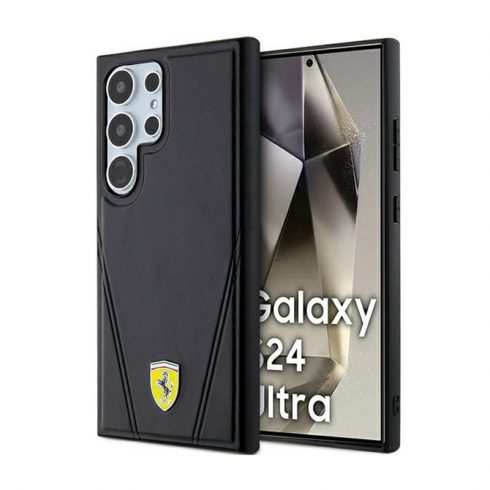 Ferrari Hot Stamp V Lines MagSafe - maska ​​za Samsung Galaxy S24 Ultra (crna)