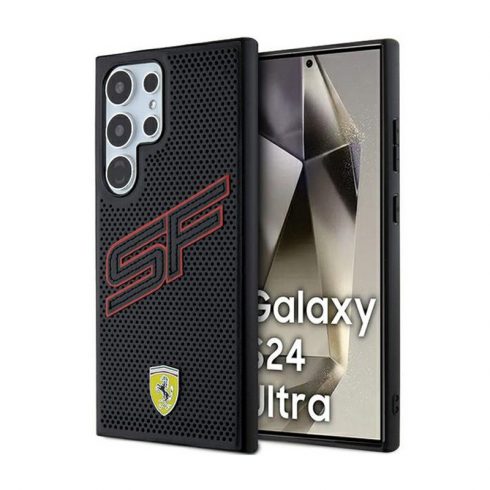 Ferrari Big SF Perforated - Futrola za Samsung Galaxy S24 Ultra (crna)