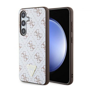   Guess 4G Triangle Metal Logo - Case Samsung Galaxy S24 (Bijela)