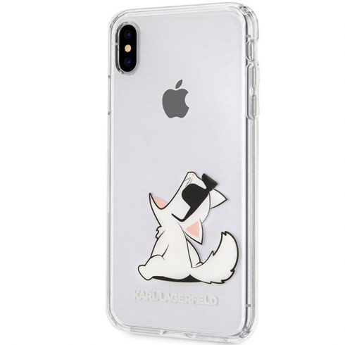 Karl Lagerfeld Choupette Fun - Maska za iPhone Xs Max (prozirna)