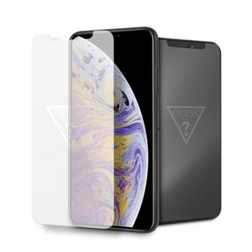 Guess kaljeno staklo s nevidljivim logom za iPhone Xs Max