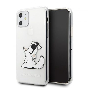   Karl Lagerfeld Choupette Fun - maska ​​za iPhone 11 (prozirna)