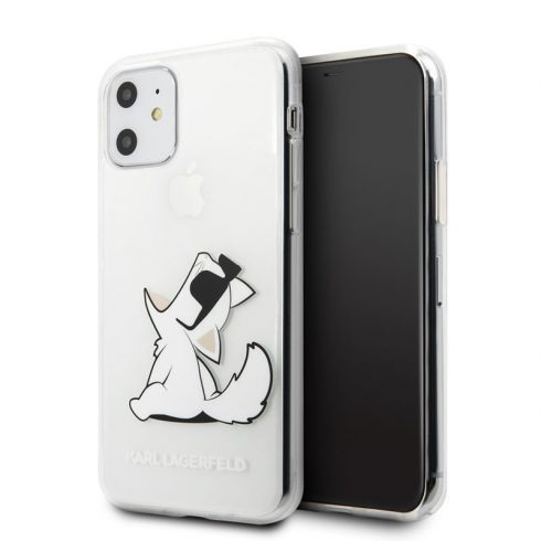 Karl Lagerfeld Choupette Fun - maska ​​za iPhone 11 (prozirna)