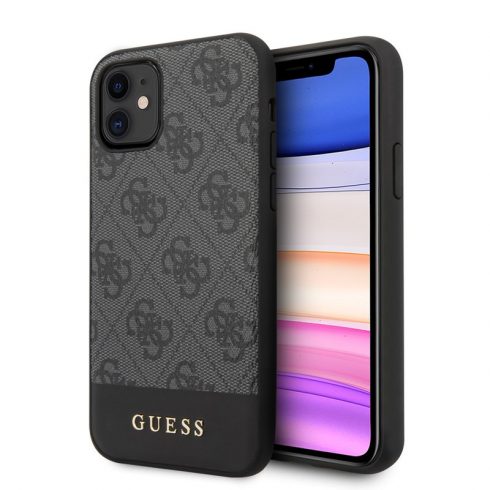 Guess 4G Bottom Stripe Collection - iPhone 11 Case (siva)