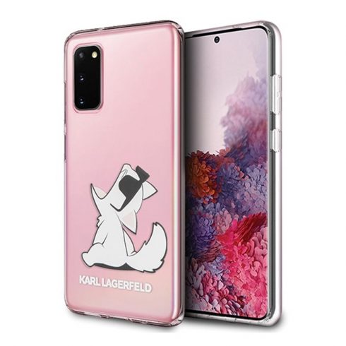 Zabavne sunčane naočale Karl Lagerfeld Choupette - Etui Samsung Galaxy S20 (prozirne)