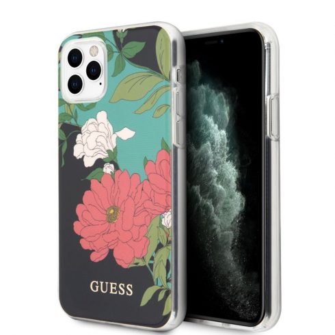 Guess Flower Case N1 - Maska za iPhone 11 Pro (crna)