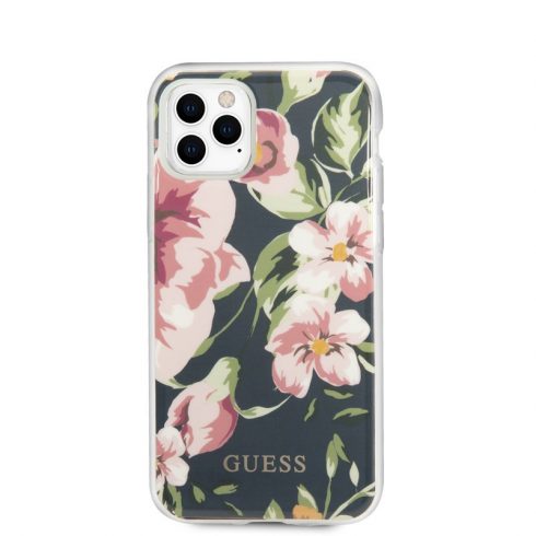 Guess Flower Case N3 - Maska za iPhone 11 Pro Max (tamnarsko plava)