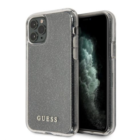 Guess Glitter Case iPhone 11 Pro Max (srebrna)