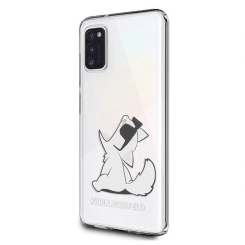 Karl Lagerfeld Choupette zabavne sunčane naočale - maska ​​za Samsung Galaxy A41 (prozirna)