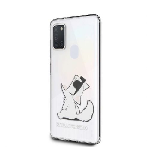 Karl Lagerfeld Choupette zabavne sunčane naočale - maska ​​za Samsung Galaxy M21 (prozirna)