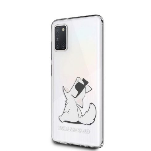 Karl Lagerfeld Choupette zabavne sunčane naočale - maska ​​za Samsung Galaxy A31 (prozirna)