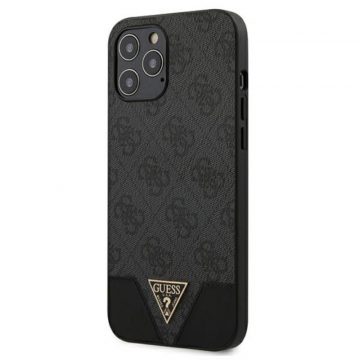   Guess 4G Triangle Collection - maska ​​za iPhone 12 Pro Max (siva)