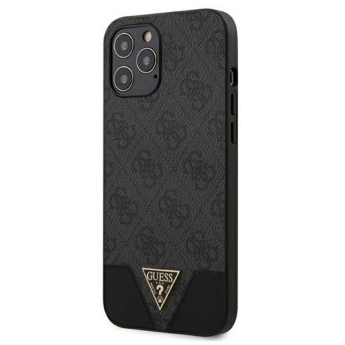 Guess 4G Triangle Collection - maska ​​za iPhone 12 Pro Max (siva)