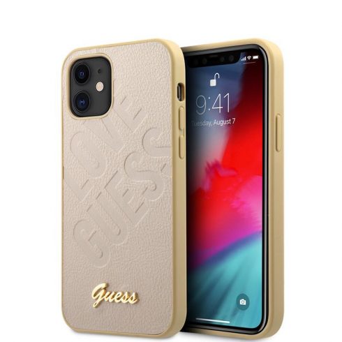 Guess Iridescent Love - Maska za iPhone 12 mini (zlatna)