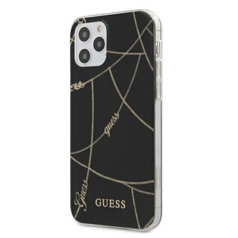 Guess Gold Chain - Maska za iPhone 12 Pro Max (crna)