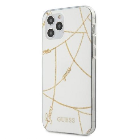 Guess Gold Chain - Maska za iPhone 12 Pro Max (bijela)