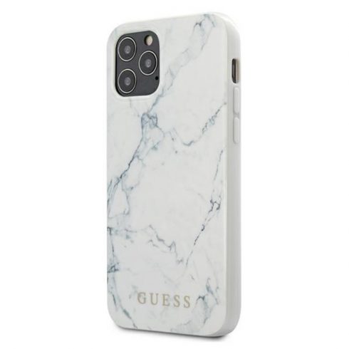 Guess Marble - Maska za iPhone 12 Mini (bijela)