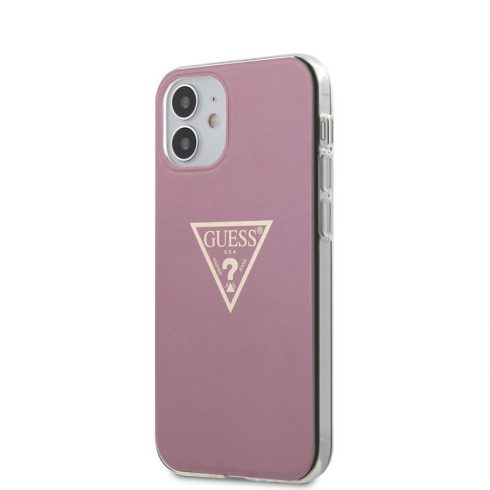 Guess Metallic Triange - Case iPhone 12 Mini (roza)