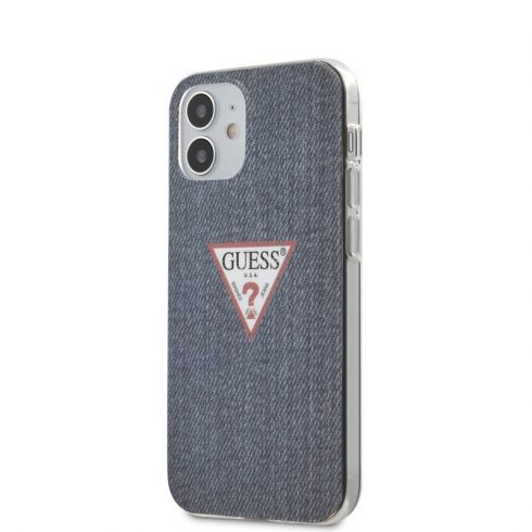 Guess Denim Triangle Dk - Etui iPhone 12 Mini (tamnoplavi)