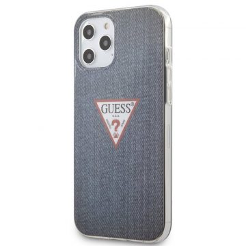   Guess Denim Triangle Dk - Etui iPhone 12 Pro Max (tamnoplavi)