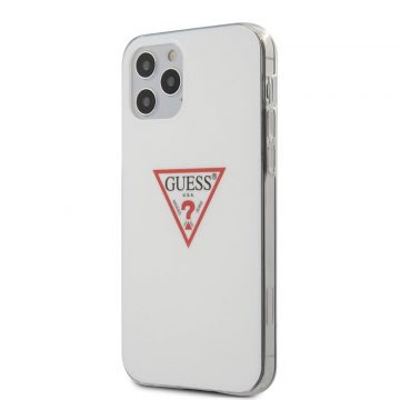   Guess Triangle Logo - Maska za iPhone 12 / iPhone 12 Pro (bijela)