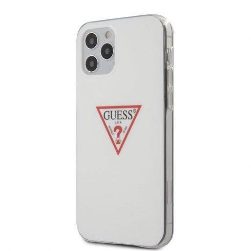 Guess Triangle Logo - Maska za iPhone 12 / iPhone 12 Pro (bijela)