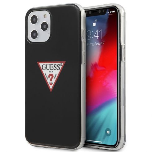 Guess Trokut Logo - Maska za iPhone 12 Pro Max (crna)