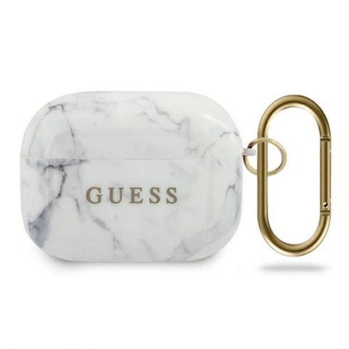 Guess Marble – maska ​​za Airpods Pro (bijela)