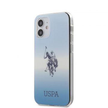   US Polo Assn Dh & Logo Gradient - Etui iPhone 12 Mini (plavi)