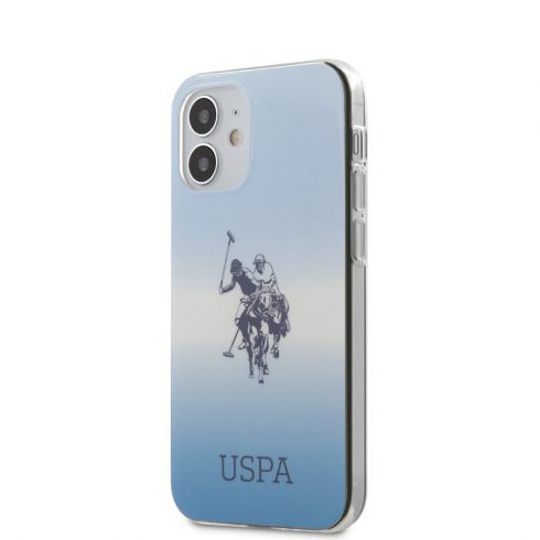 US Polo Assn Dh & Logo Gradient - Etui iPhone 12 Mini (plavi)