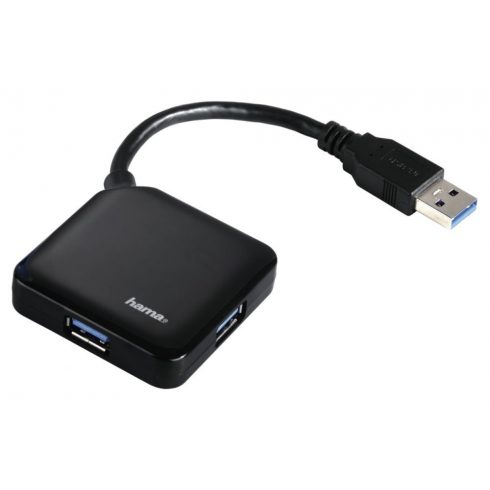 HAMA USB HUB/ 4 porta/ USB 3.0/ crni