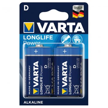 2x Varta Longlife Power R20 alkalne baterije