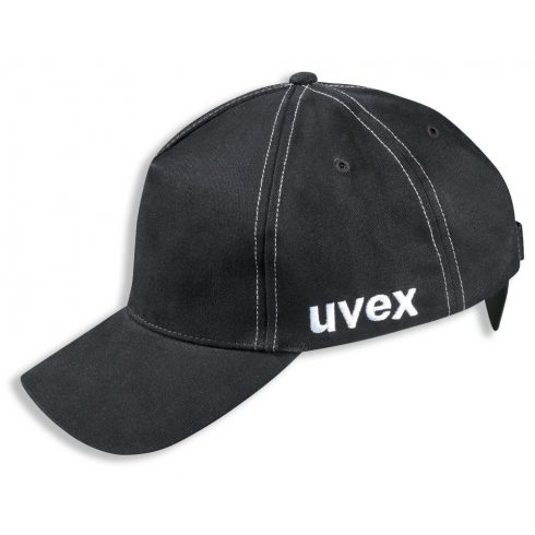 UVEX Anti-shock kapa - u-cap sport, veličina 60-63 / crna / vrh 7cm / tvrda školjka od ABS-a / tekstilna kapa od pamuka