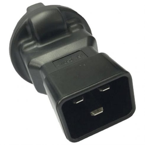 PremiumCord adapter IEC C20 muški na CEE 7/3 ženski, napon 230V, 16A