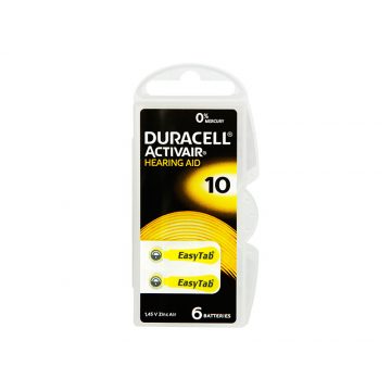 3856# DA-10 Duracell baterija za slušne aparate, 6 kom