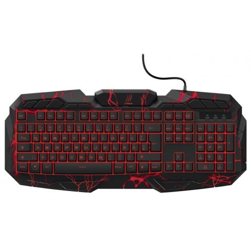 HAMA uRage gaming tipkovnica Illuminated2/ žična/ pozadinsko osvjetljenje/ USB/ CZ+SK/ crna