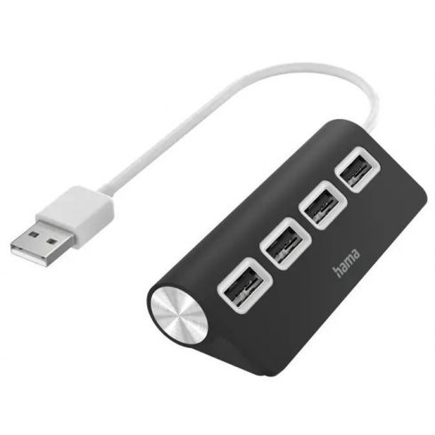 HAMA USB HUB/ 4 porta/ USB 2.0/ crni