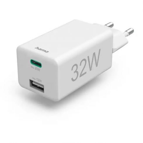 HAMA brzi USB punjač USB-C PD/QC, USB-A, 32 W