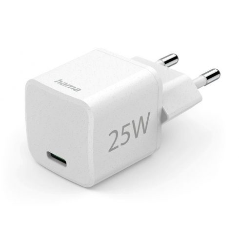 HAMA Eco brzi USB punjač, USB-C PD/QC 25 W, bijeli