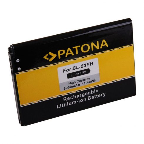 PATONA baterija za mobitel LG D855 3000mAh 3.8V Li-Ion BL-53YH