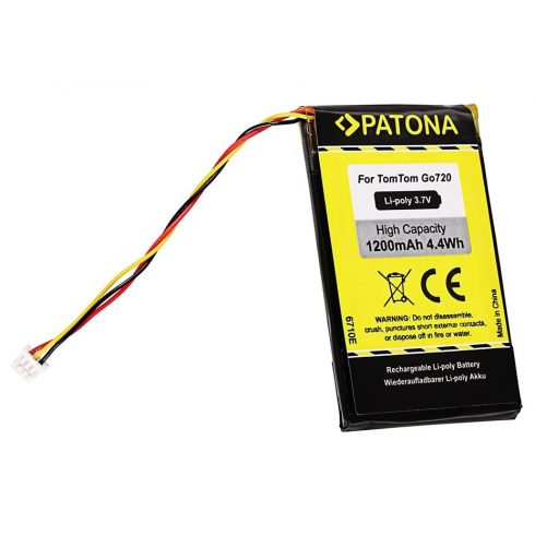 PATONA baterija pro GPS TomTom Go 720 1200mAh Li-Pol 3.7V Go 520