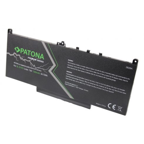 PATONA baterija za ntb DELL LATITUDE E7260/E7270/E7470 7200mAh Li-lon 7.6V