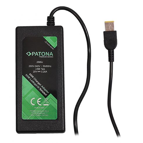 PATONA strujni adapter za ntb/ 20V/3.25A 65W/ Slim vrh IBM/LENOVO PREMIUM/ dužina kabela 2,5 m