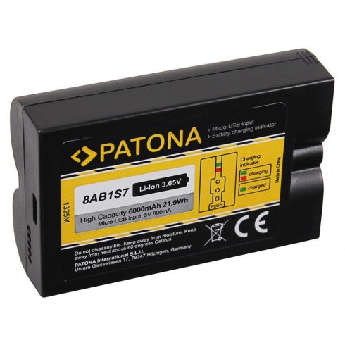 PATONA baterija pro chytré zvonky a cameras Ring 6000mAh/3.65V Li-lon 8AB1S7