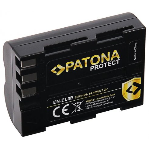 PATONA baterija za foto Nikon EN-EL3e 2000mAh Li-Ion Protect