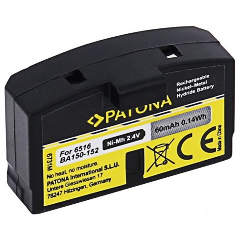 PATONA baterija za slušalice Sennheiser BA150/BA151/BA152 60mAh Ni-Mh 2.4V